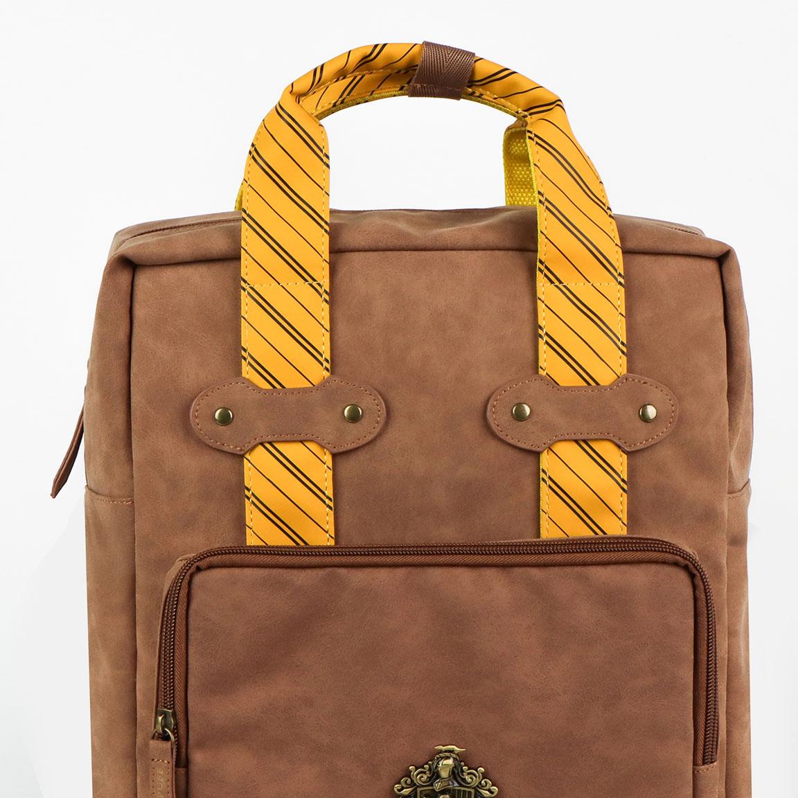 Harry Potter - Lässig modischer Kunstleder Rucksack | Hufflepuff