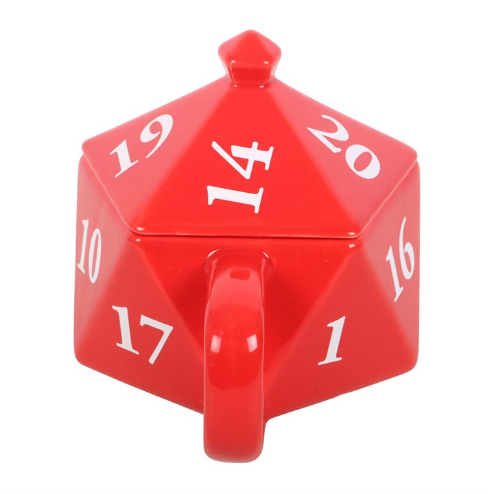 Becher in Form eines D20-Spielwürfels