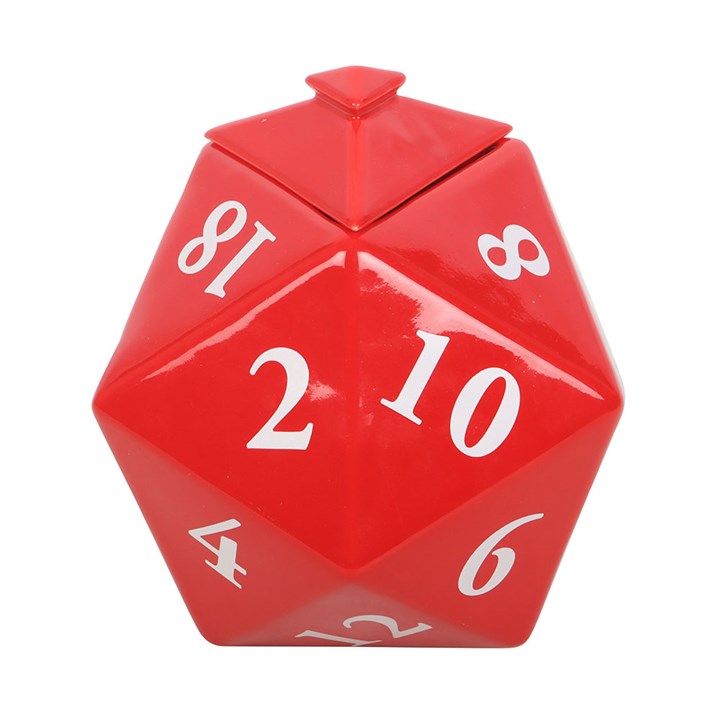 Ölbrenner in Form eines D20-Spielwürfels