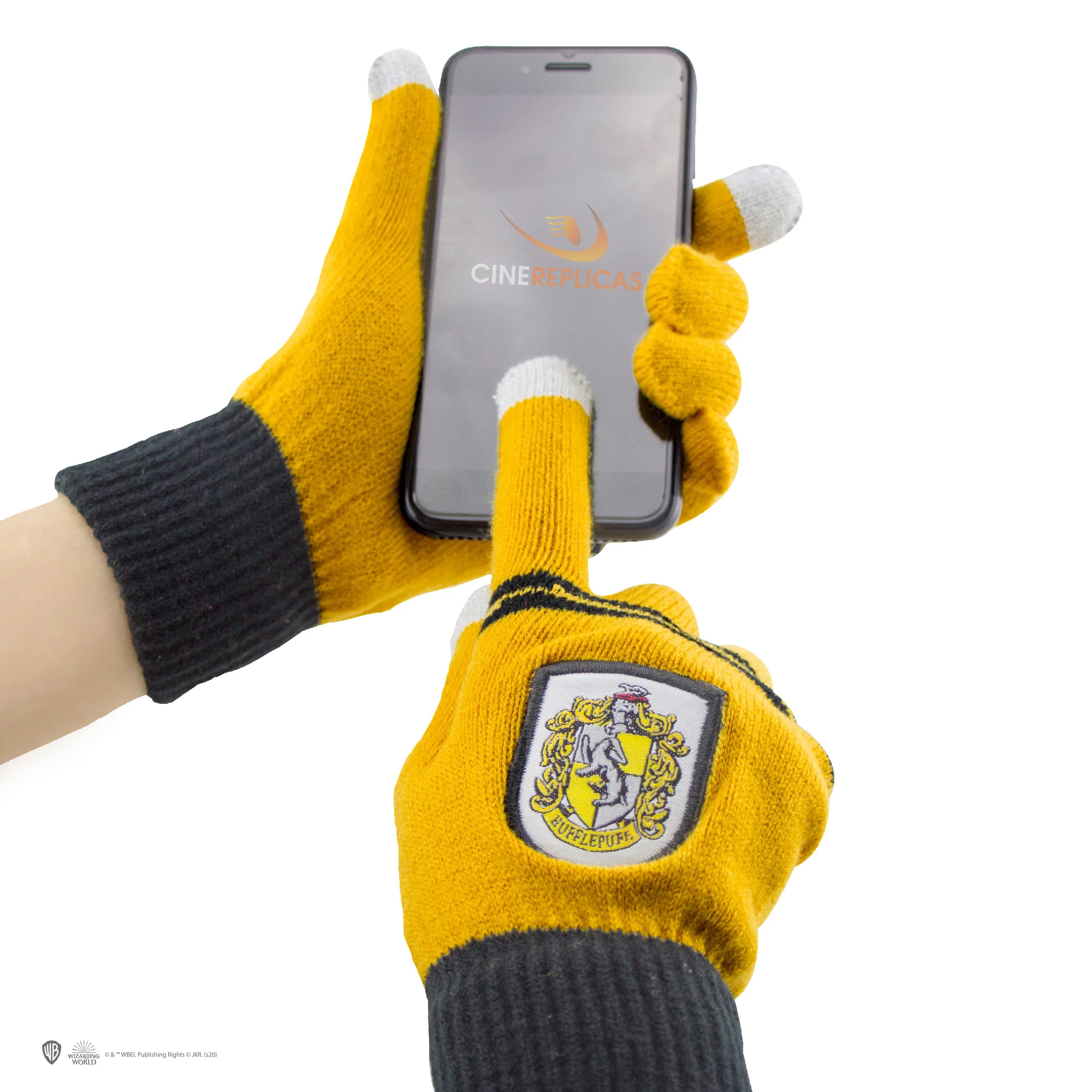 Harry Potter Hufflepuff-Handschuhe und Beanie-Set für Kinder