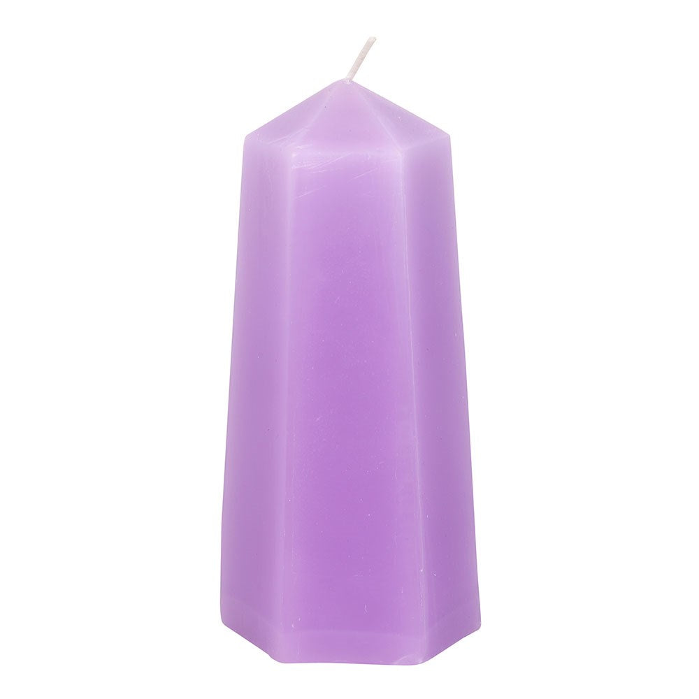 Beruhigende Kristallkerze mit rohem Amethyst