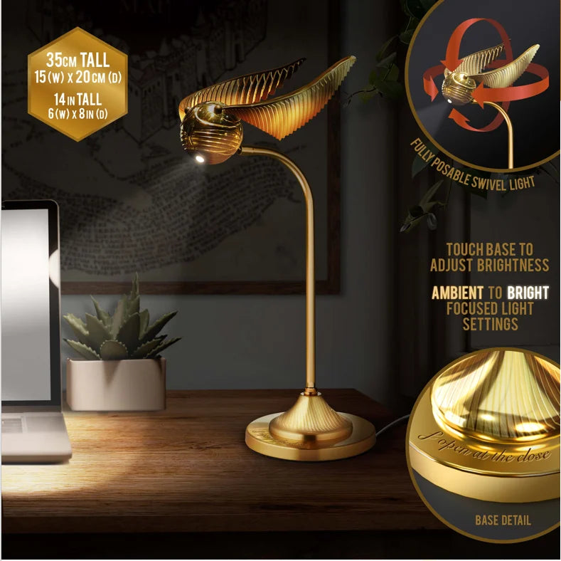 HARRY POTTER – Goldener Schnatz – Schreibtischlampe 36 cm