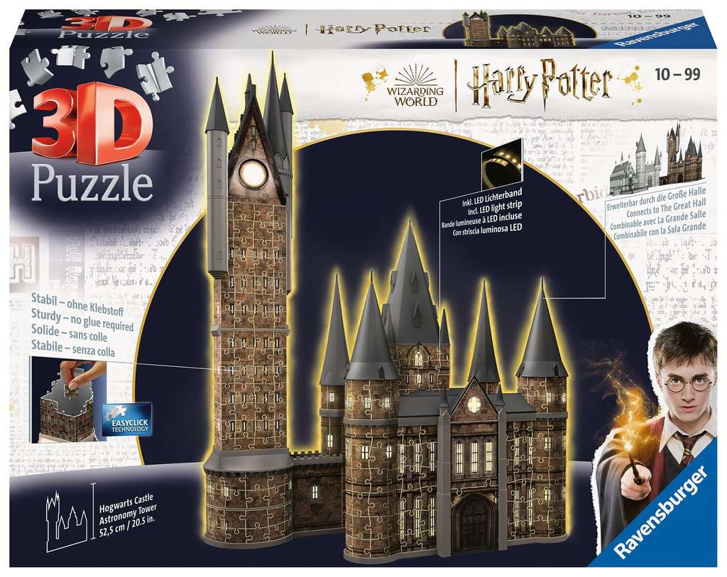 HARRY POTTER - Puzzle 3D 540P - Astronomieturm "Beleuchtet"