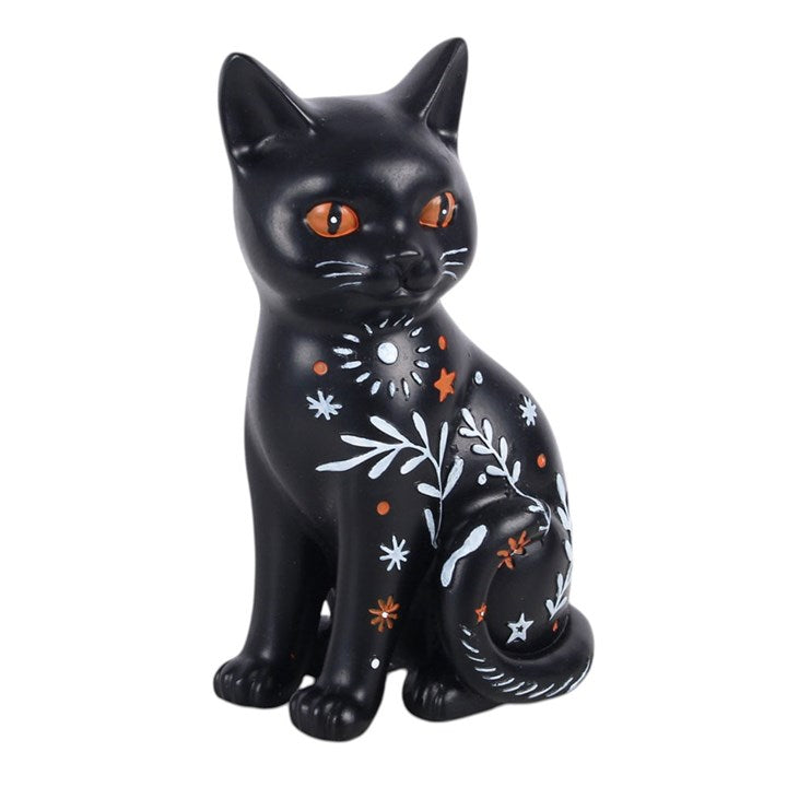 Gruseliges Volkskunst-Ornament „Schwarze Katze“