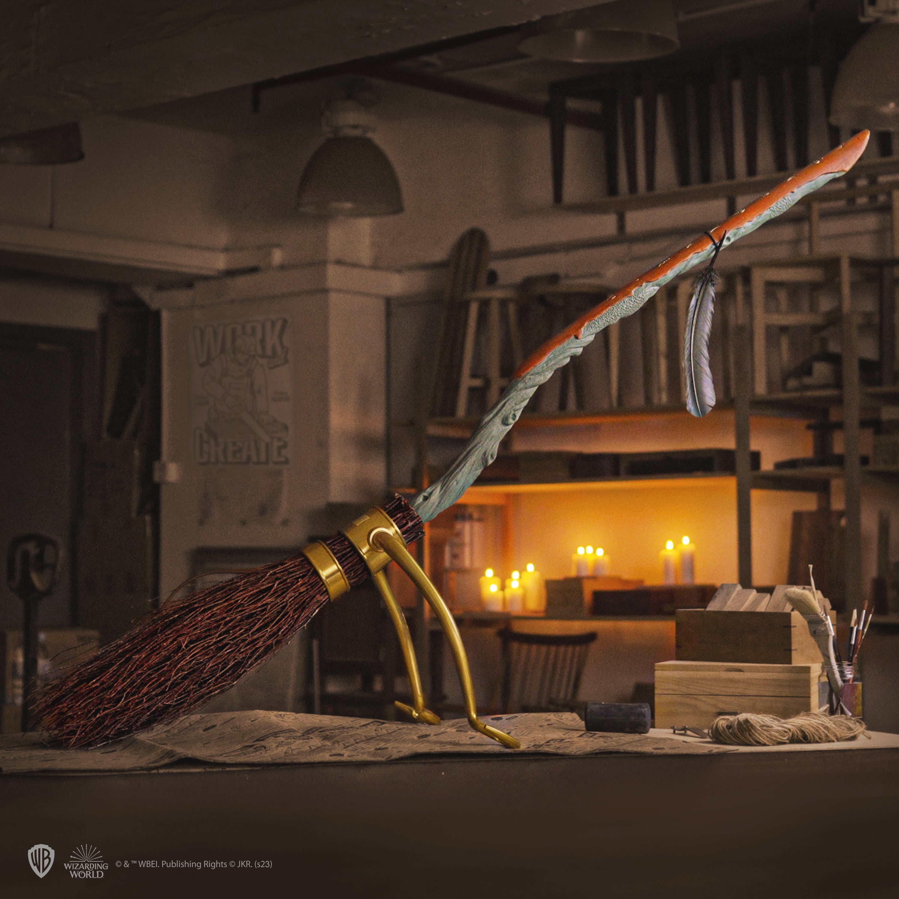 LIMITIERT Harry Potter Replik 1/1 Feuerblitz Flugbesen
