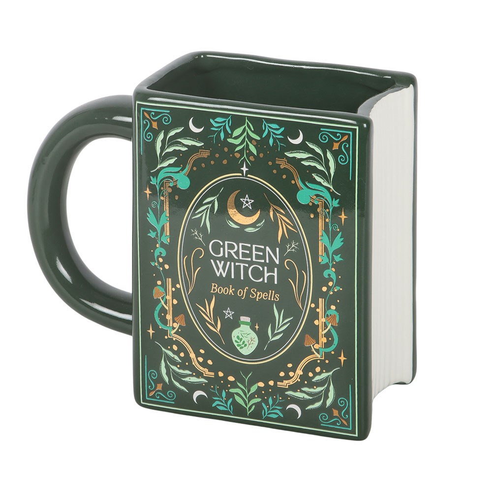 Keramikbecher "Green-Witch" in Buchform