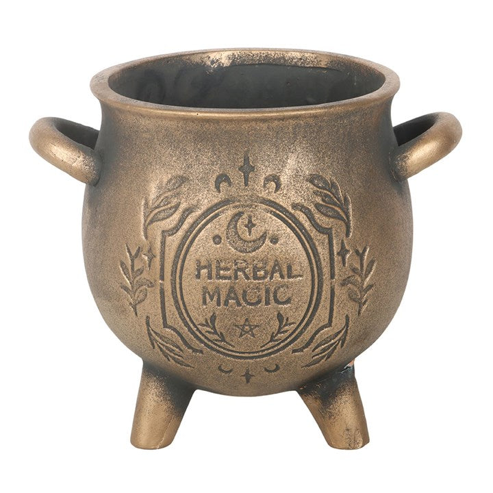 Herbal Magic Pflanzkübel „Terracotta Cauldron“ mit Bräunungseffekt