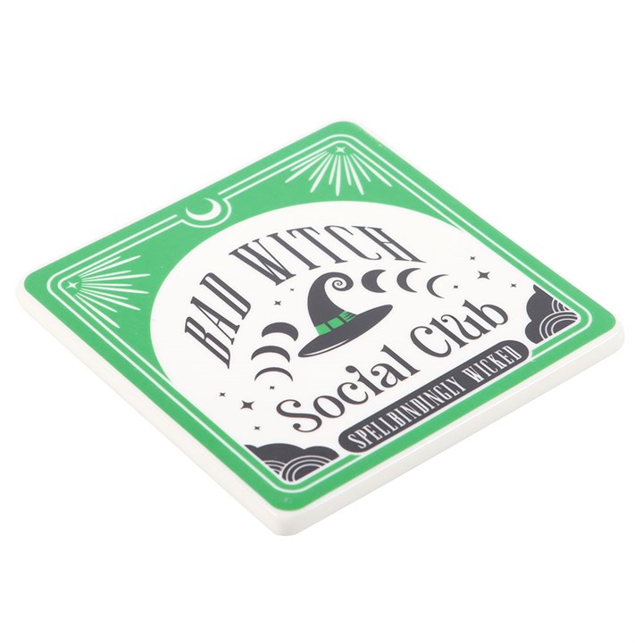 Bad Witch Social Club – Tassen- und Untersetzer-Set