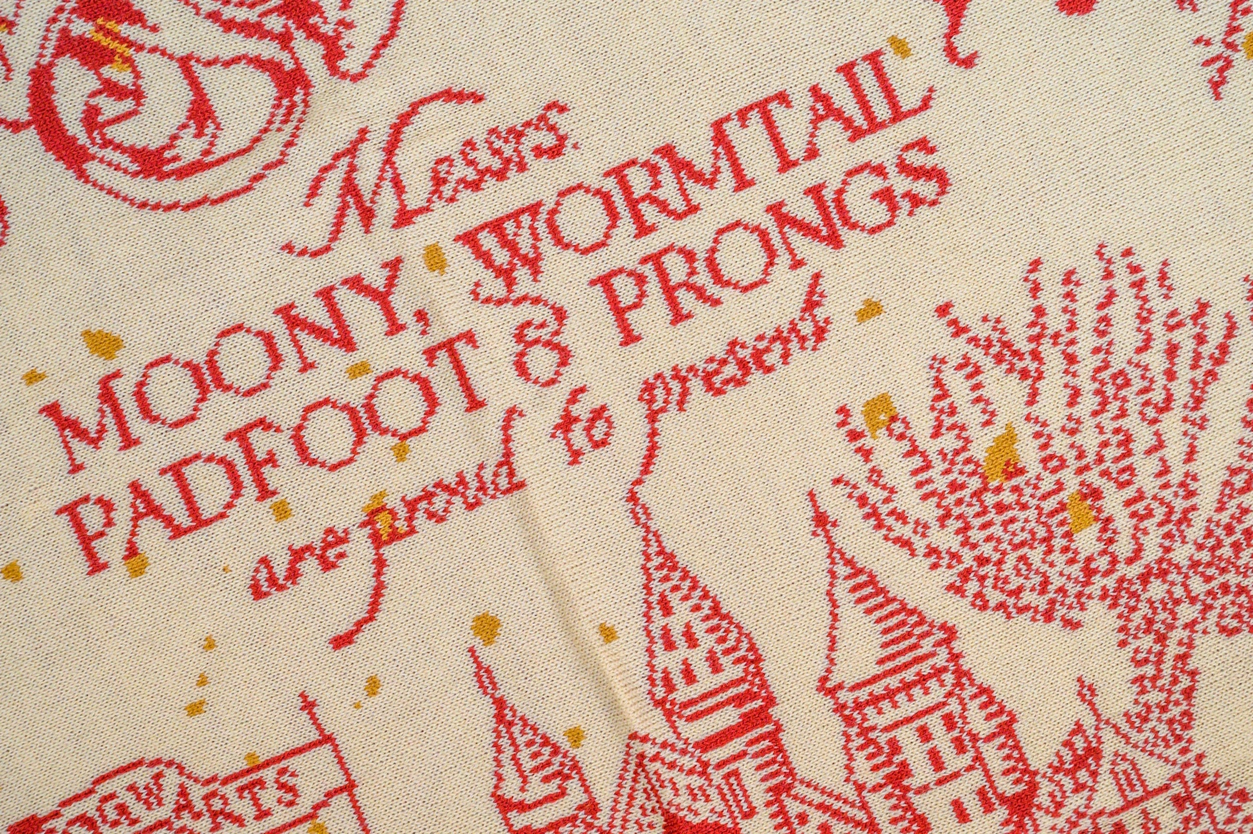 Harry Potter: Strickdecke mit der Karte des Rumtreibers