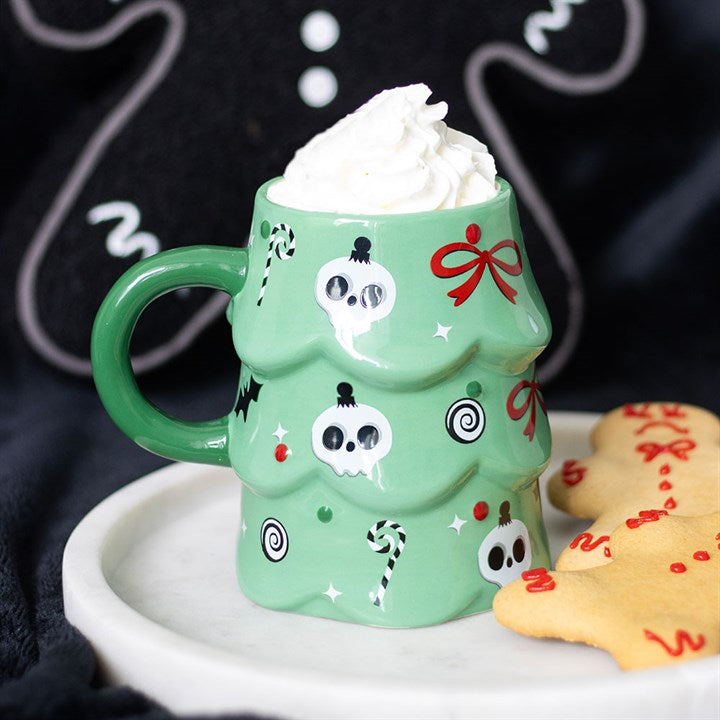 Gruselige Weihnachtsbaum-Tasse