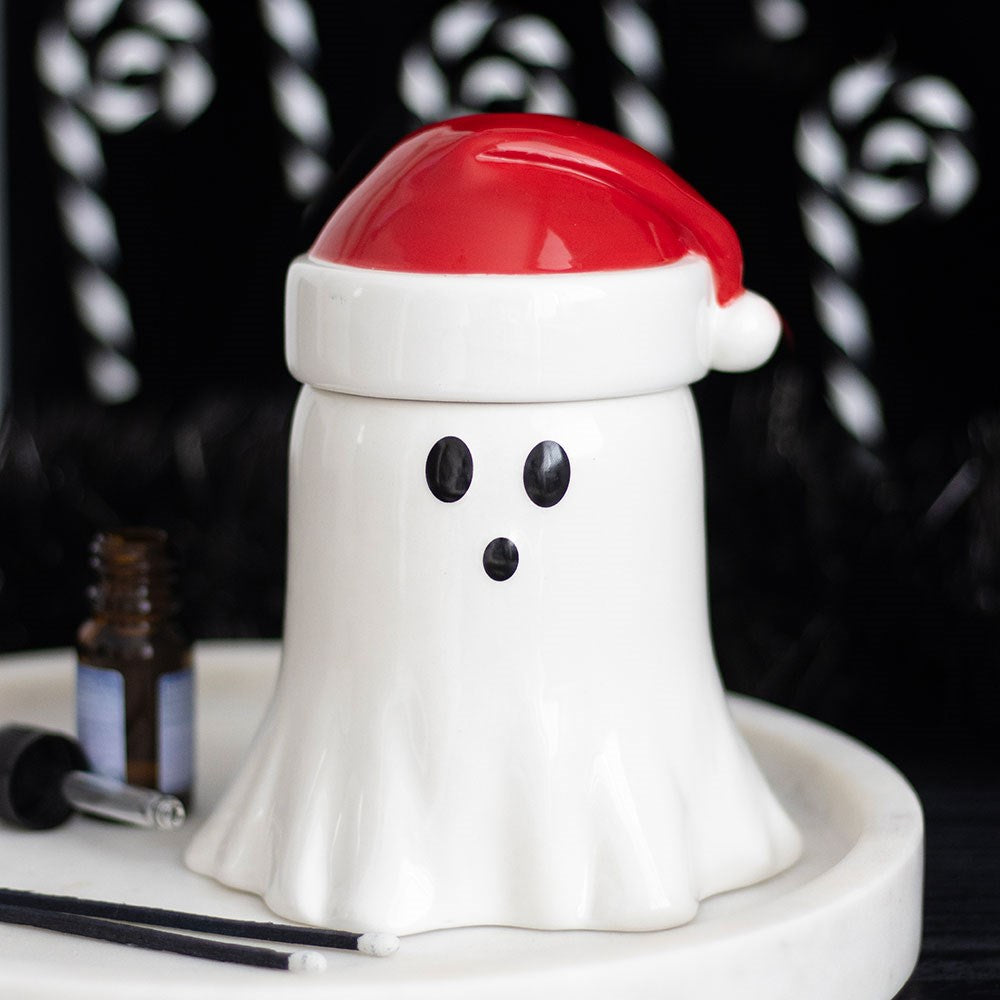 Geist mit Weihnachtsmütze – Ölbrenner und Wachserhitzer