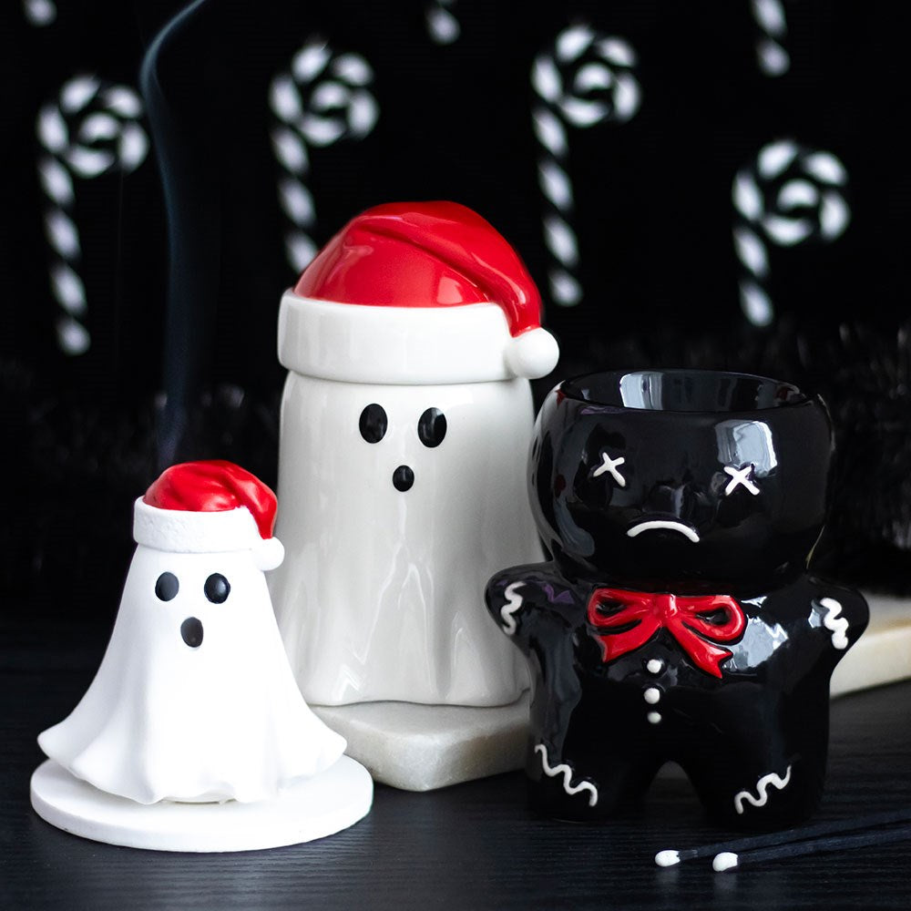 Geist mit Weihnachtsmütze – Ölbrenner und Wachserhitzer