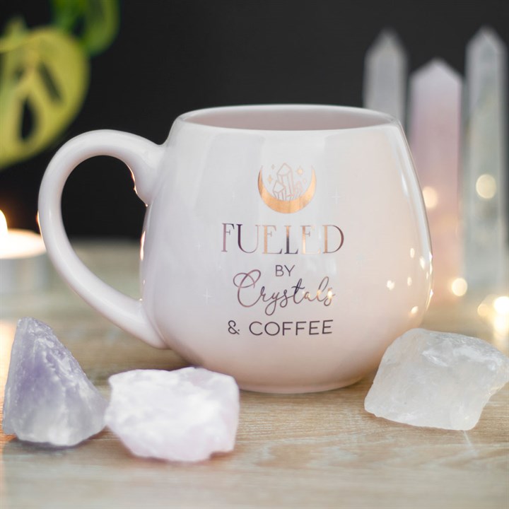 Kristalle und Kaffee Rundbecher