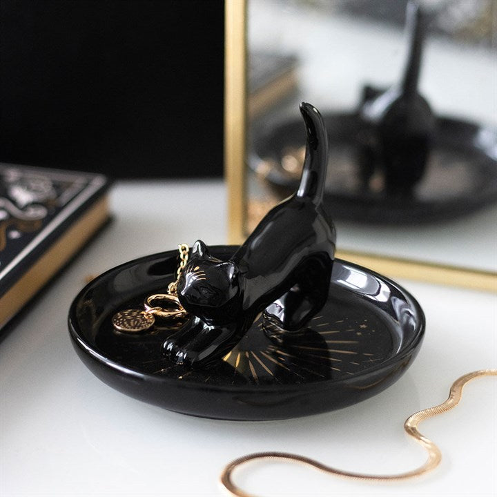 Schwarze Katze – Magische Schmuckschale