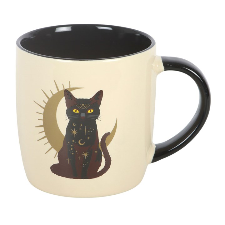Tasse „Sitzende schwarze Katze“