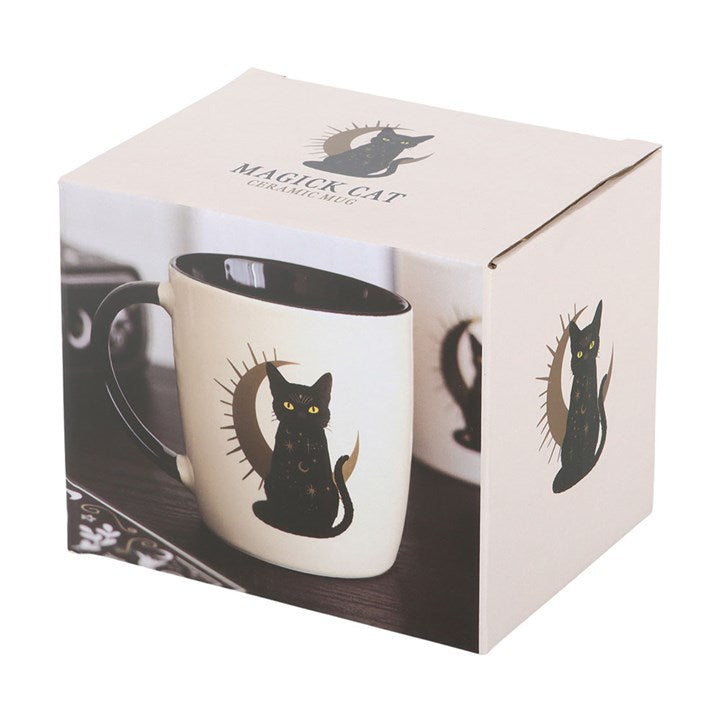 Tasse „Sitzende schwarze Katze“