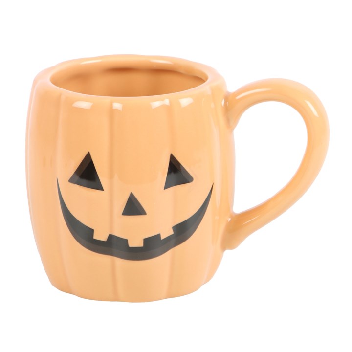 Tasse in Form eines Jack-o'-Lantern-Kürbisses