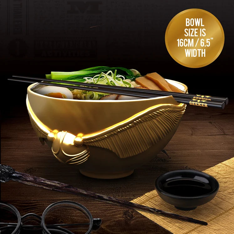 HARRY POTTER – Goldener Schnatz – Ramen-Schüssel mit Essstäbchen