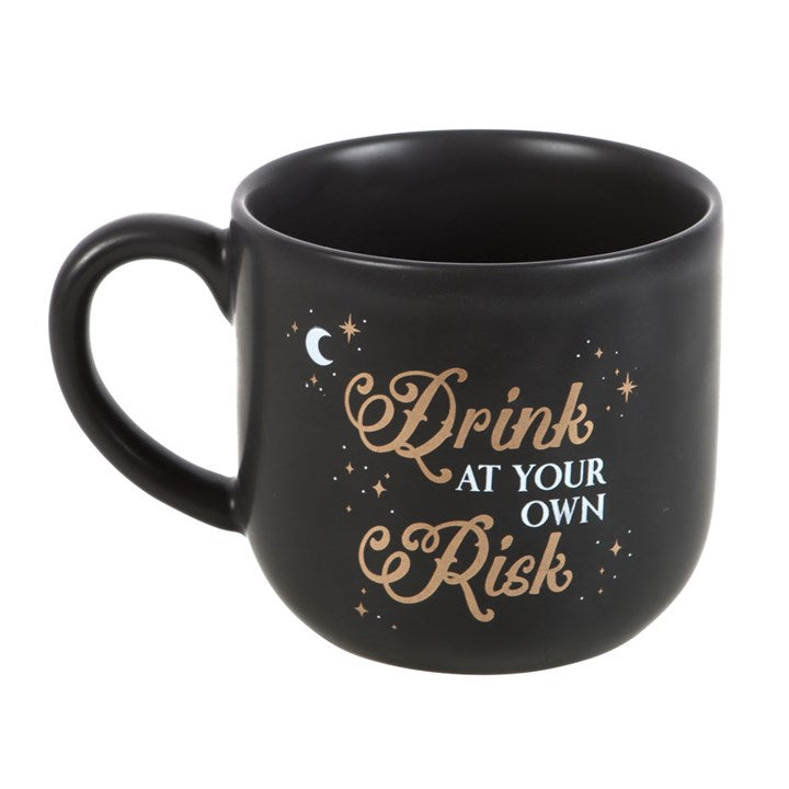 Tasse „Trinken auf eigene Gefahr“