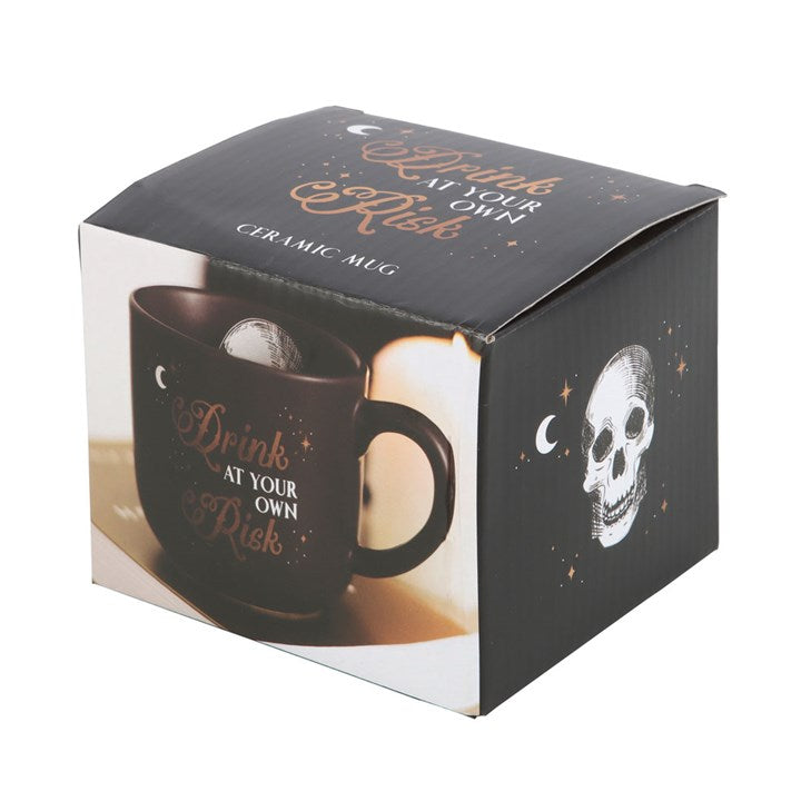 Tasse „Trinken auf eigene Gefahr“