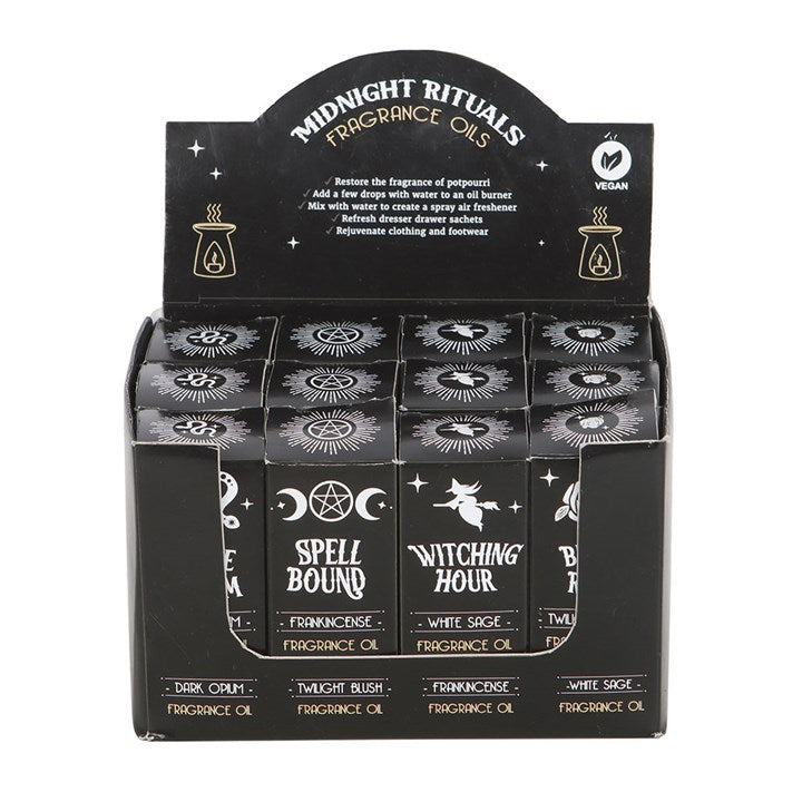 Verschiedene Duftölvarianten „Midnight Rituals“