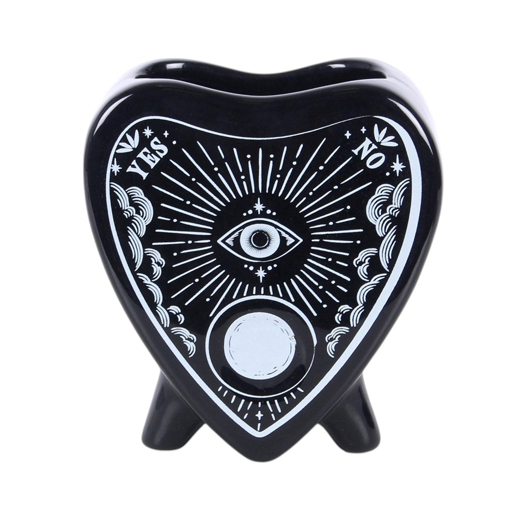 Schwarze Planchette-Blumenvase