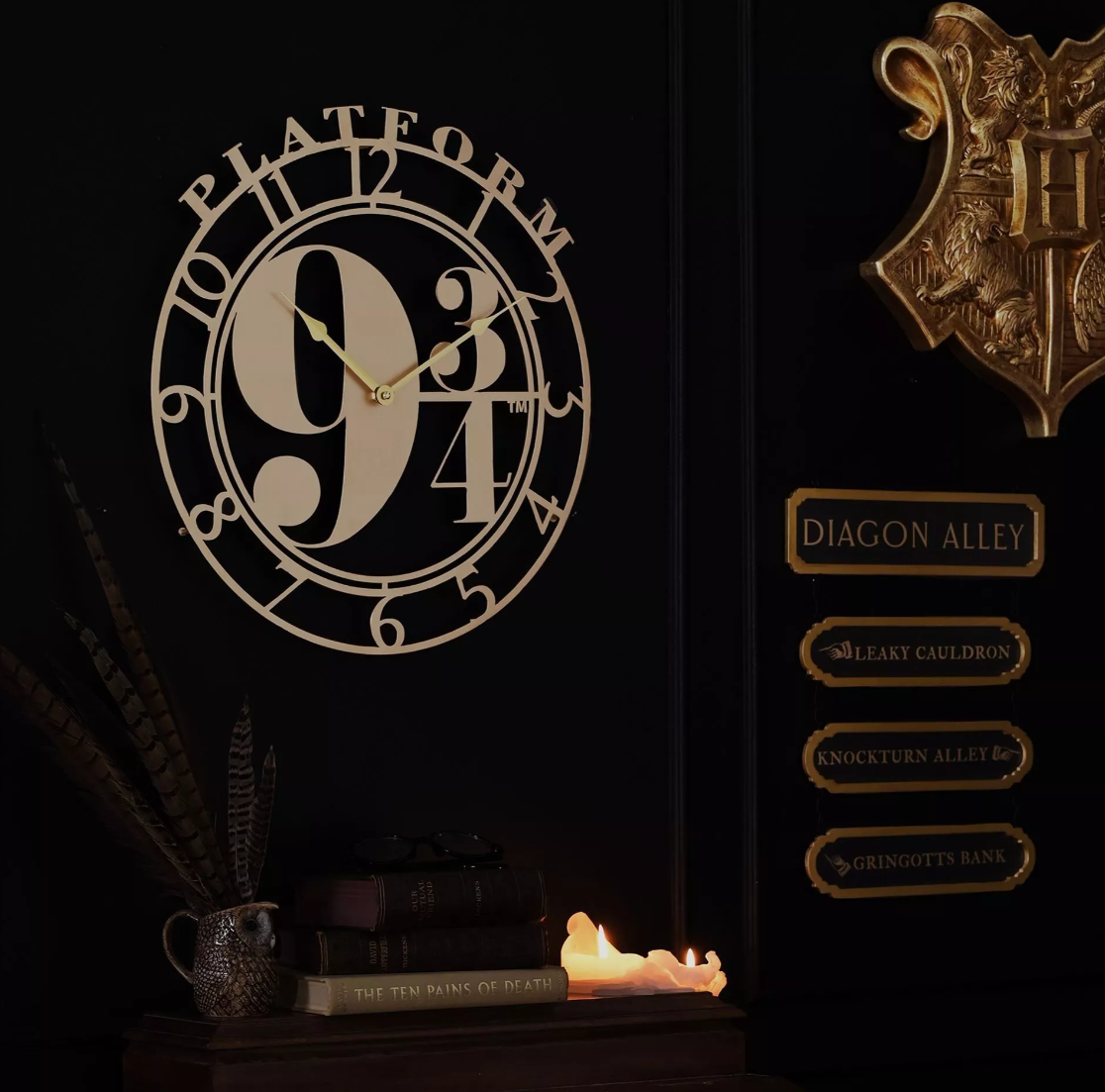 Warner Bros. Harry Potter Alumni Wanduhr Gleis 9 3/4