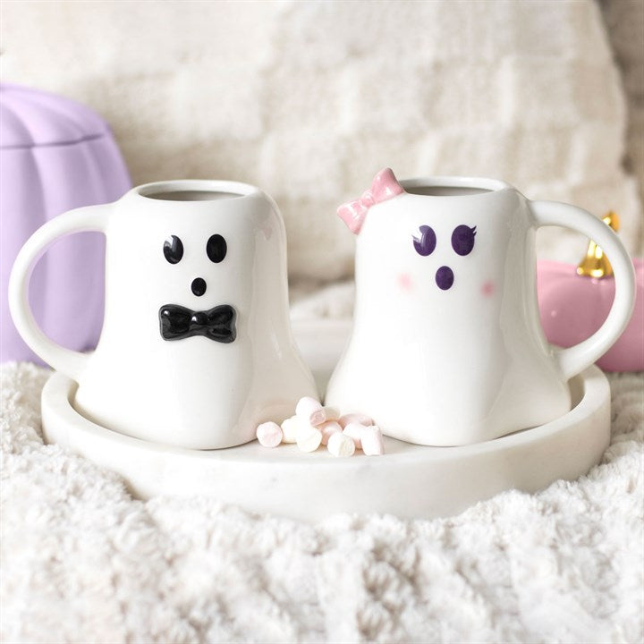 Tassen-Set in Geisterform „Mr. und Mrs. Boo“