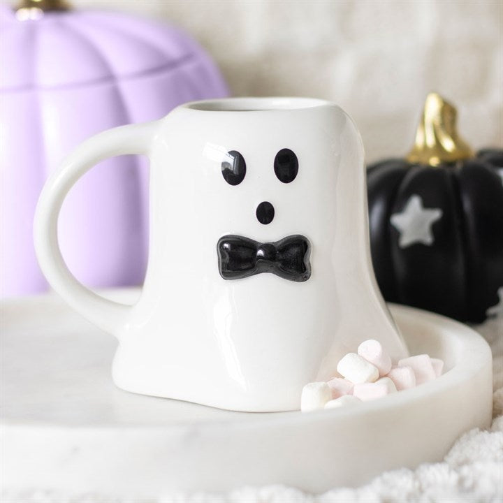 Tasse in Geisterform mit Mr. Boo und Fliege