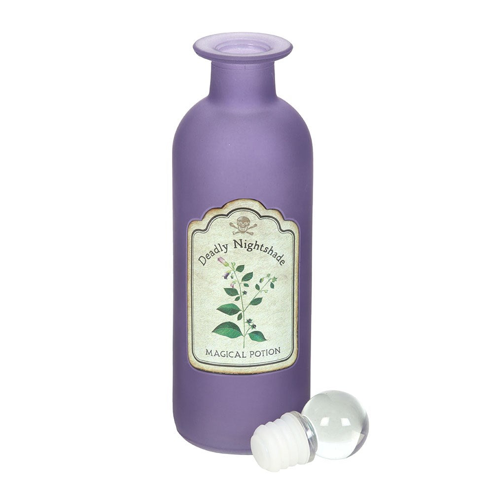 Dekorative Glasflasche in Form einer Tollkirsche