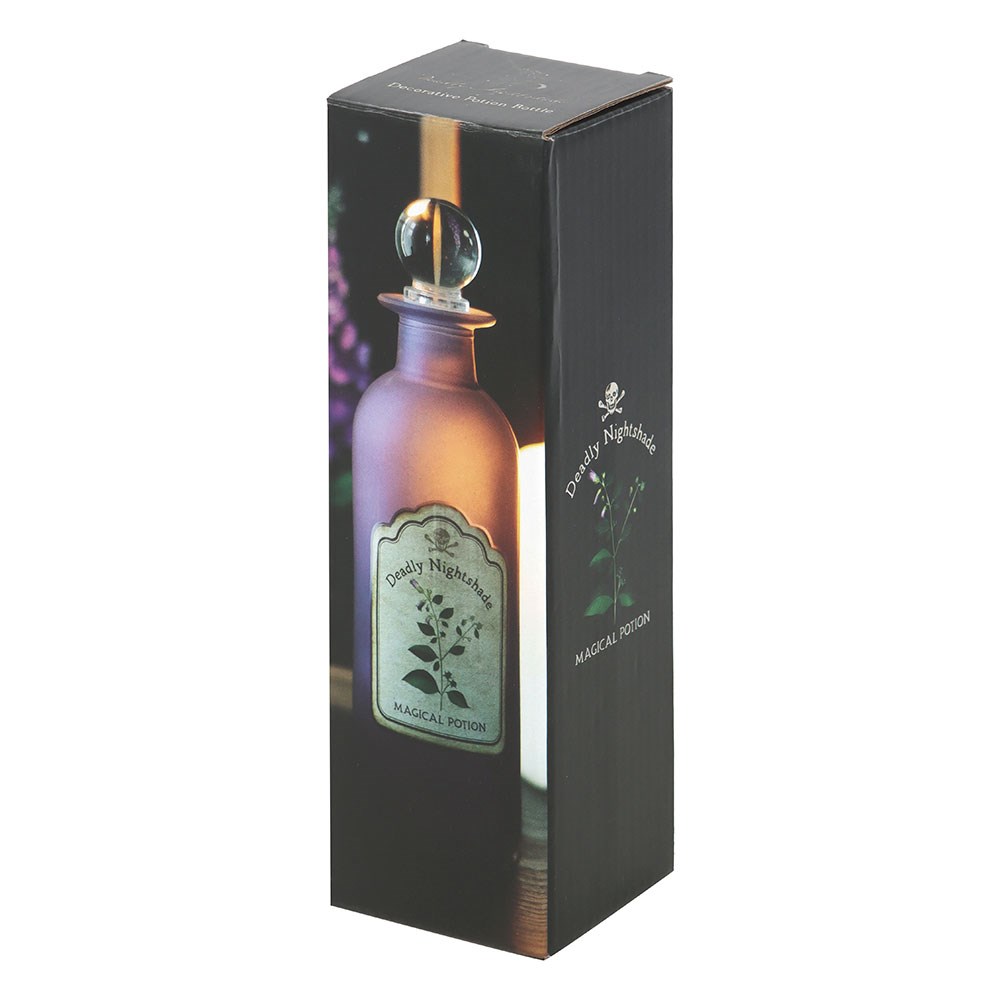 Dekorative Glasflasche in Form einer Tollkirsche