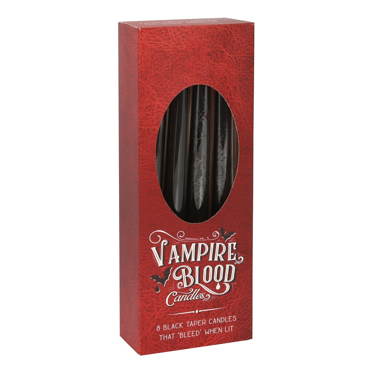 Schachtel mit 8 Vampirblut-Spitzkerzen