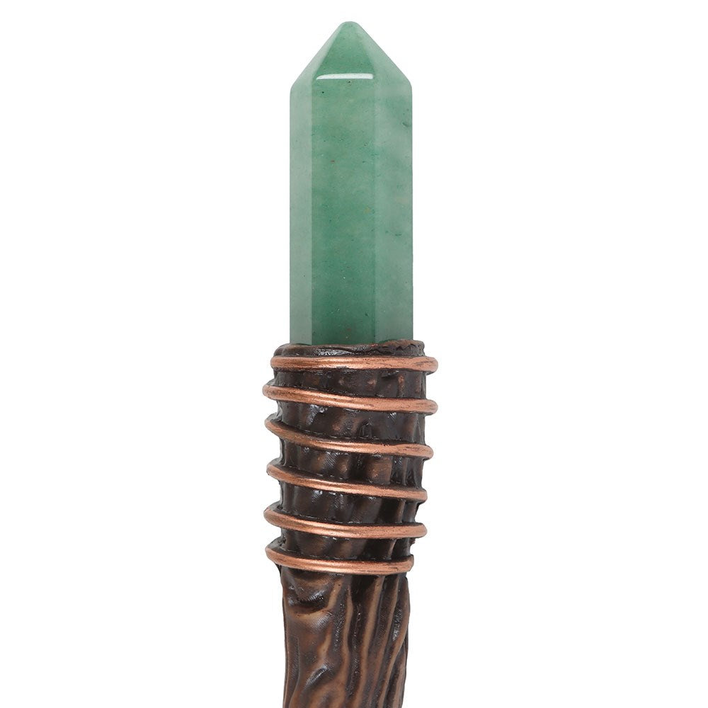 Grüner Aventurin-Kristallstab