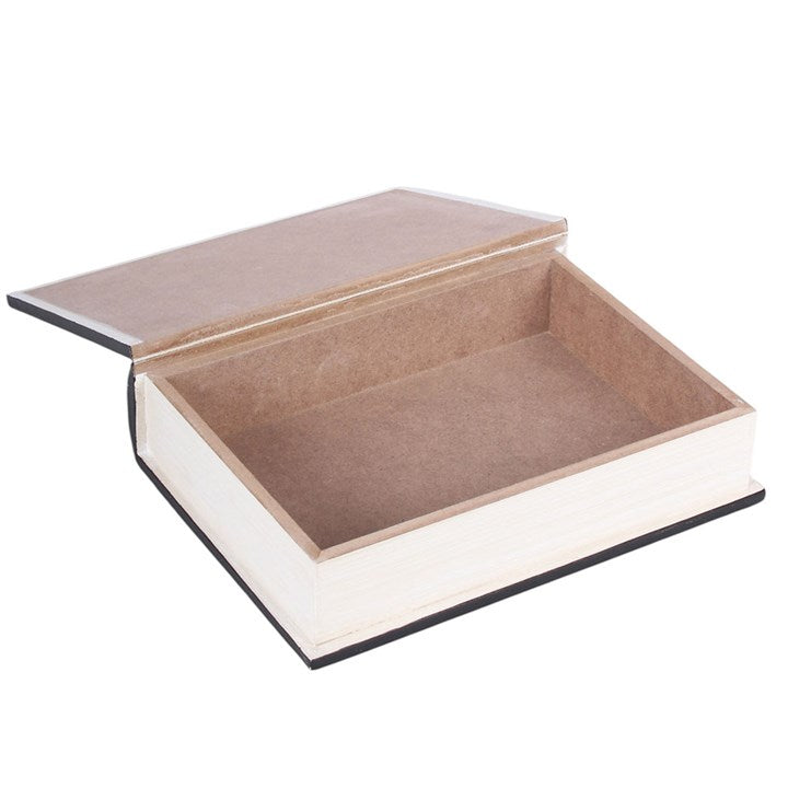 Aufbewahrungsbox in Form eines Zauberbuchs mit dem Titel „Eye of Newt“