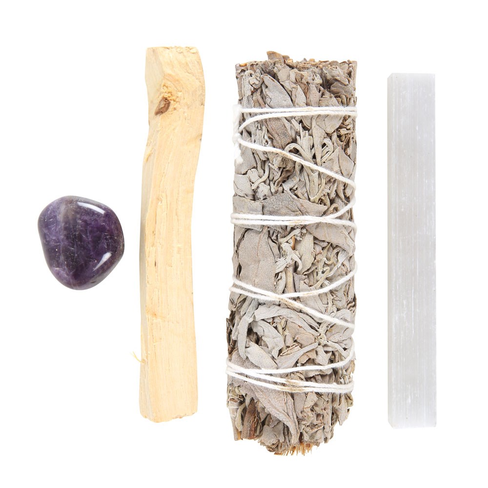 Räucherset mit Amethystkristall