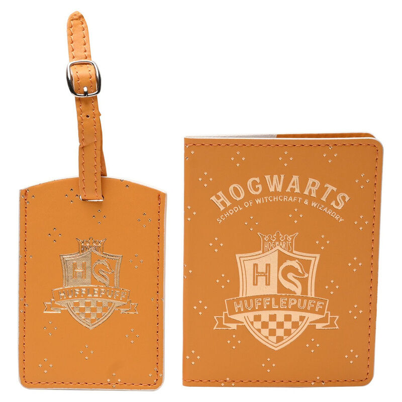 Warner Bros. Harry Potter Alumni-Passhülle & Gepäckanhänger – Hufflepuff