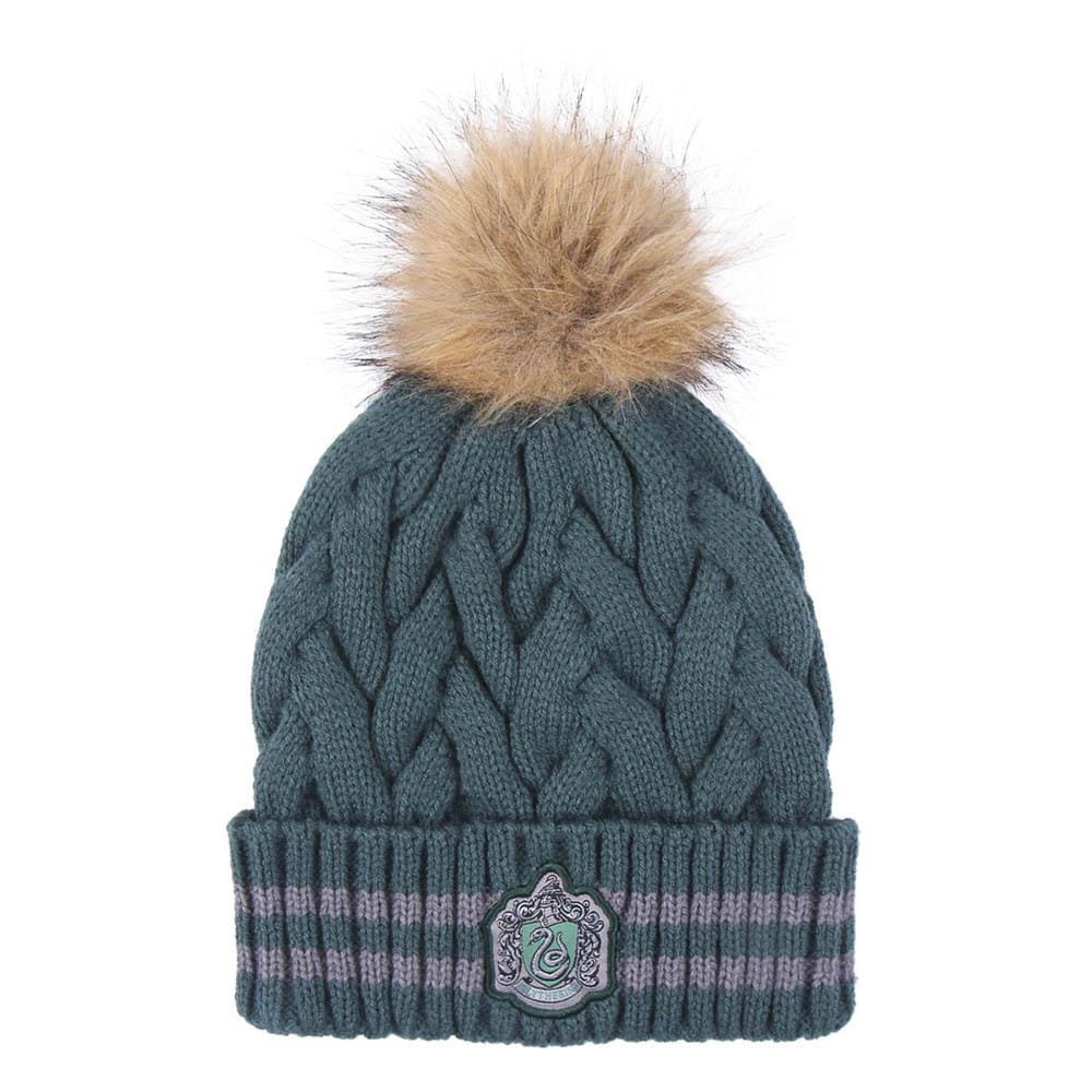 Harry Potter Beanie Pompon Slytherin Dark Green