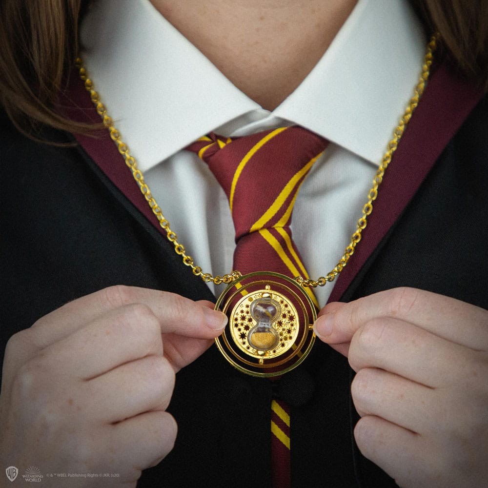 Harry Potter Halskette & Anhänger Zeitumkehrer mit Geschenbox