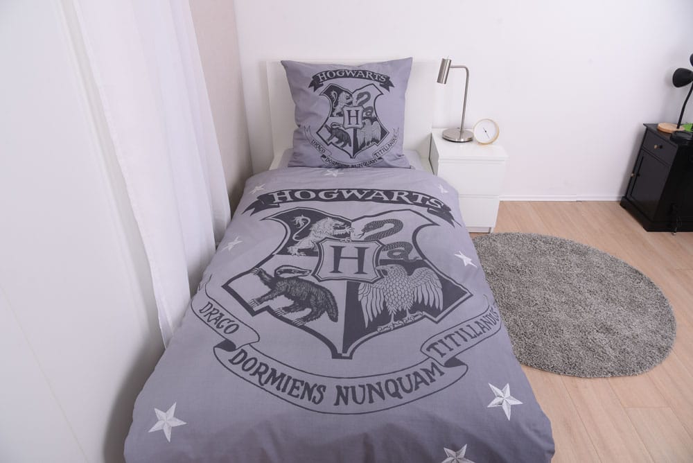 Harry Potter Bettwäsche Grau 135 x 200 cm / 80 x 80 cm