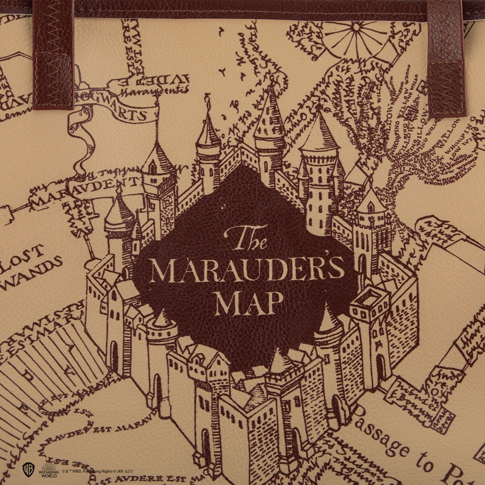Harry Potter Tragetasche & Geldbeutel Marauder's Map Shoppingbag