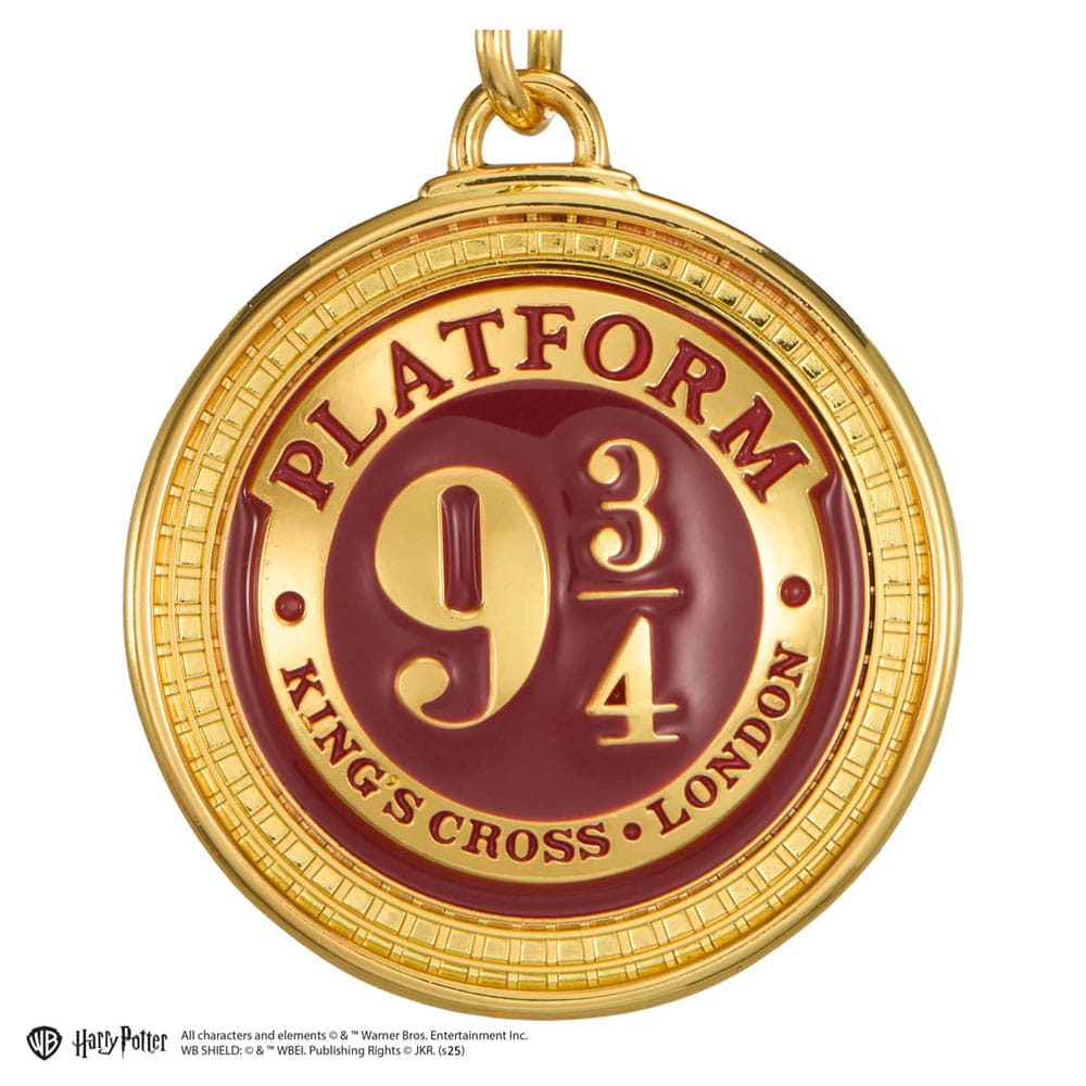 Harry Potter Platform 9 3/4 Metall Schlüsselanhänger Gold/Rot