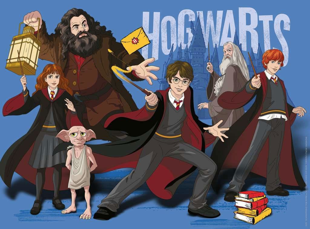 Harry Potter Kinderpuzzle XXL Harry Potter und die Zauberschule Hogwarts (300 Teile)