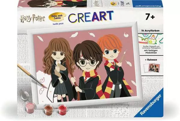 CreArt, Malen nach Zahlen Kinder Harry Potter - Zauberhafte Freundschaft
