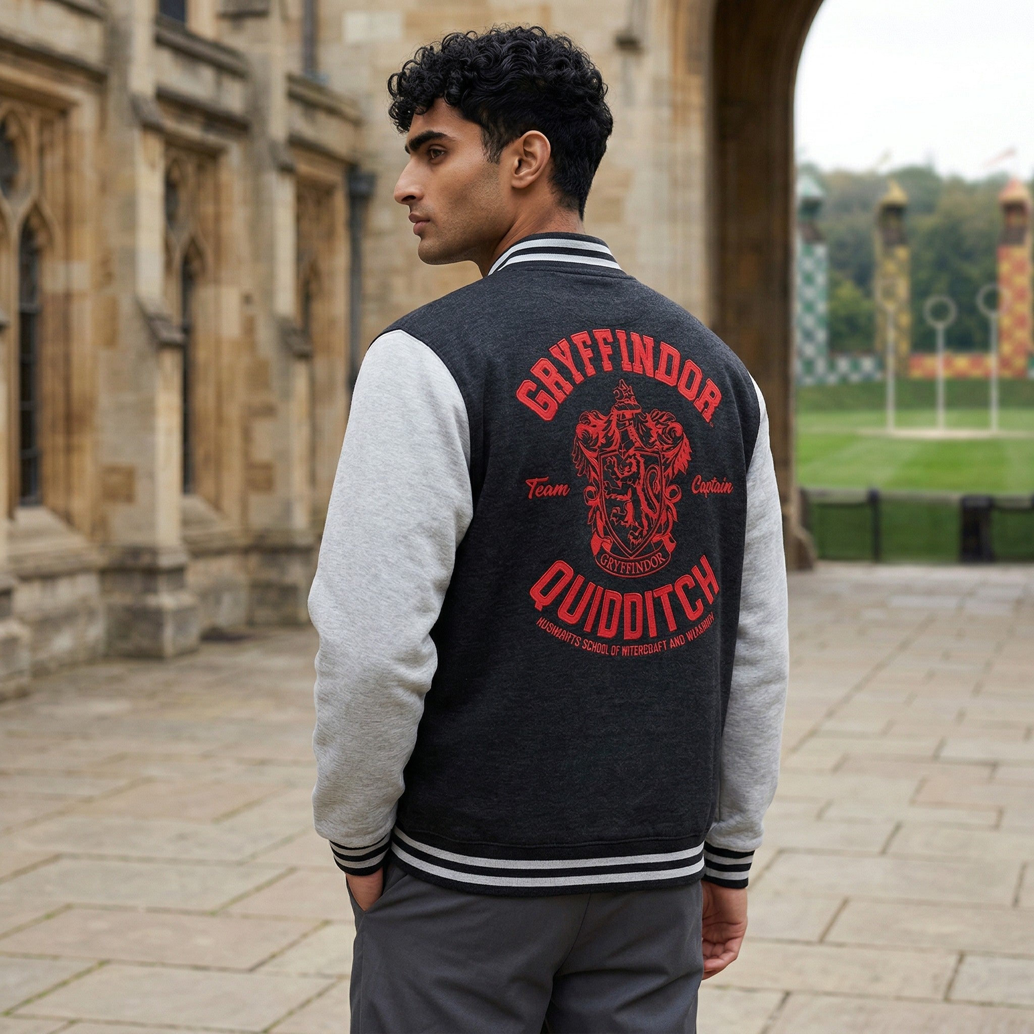Harry Potter Gryffindor Quidditch Black College Jacke