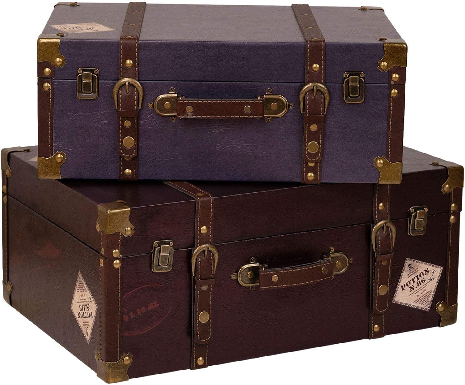 Harry Potter Hogwarts Kofferset Burgunderrot (2-teilig) – Warner Bros. Alumni Truhen
