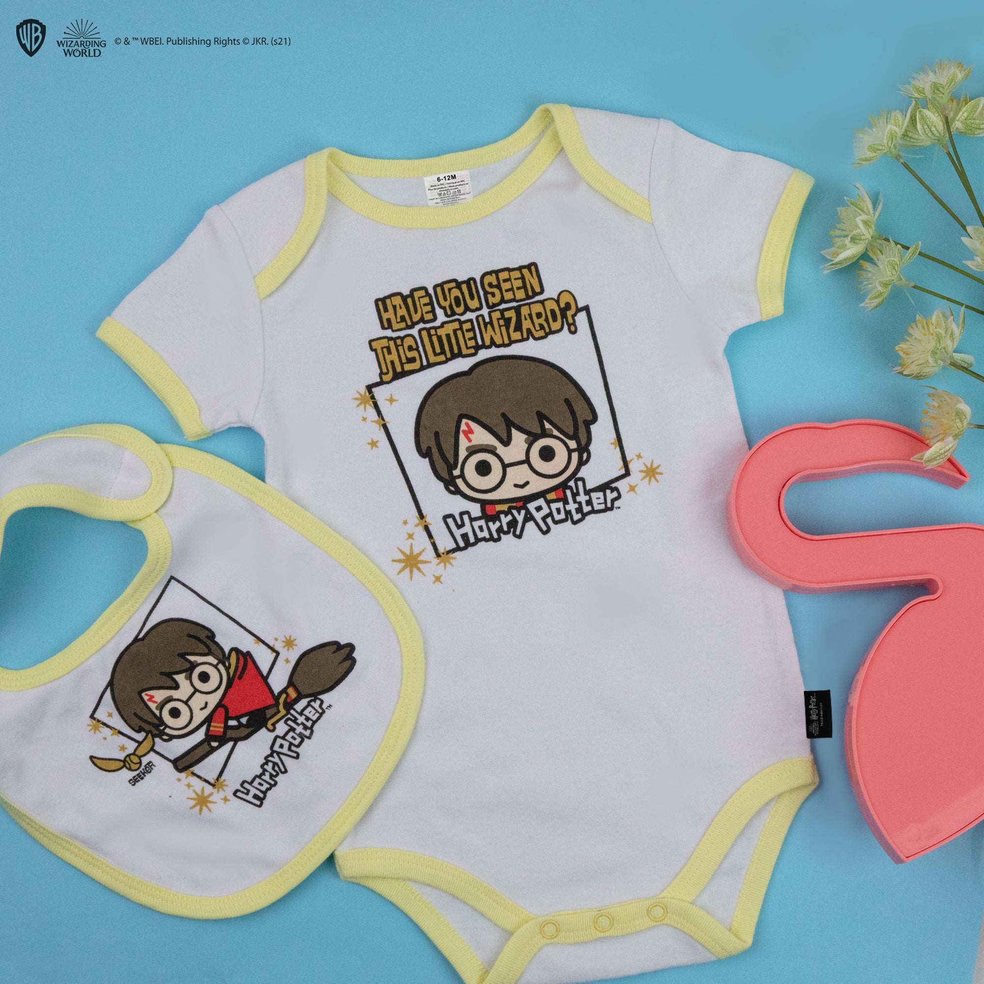 Harry Potter Baby Strampler und Lätzchen