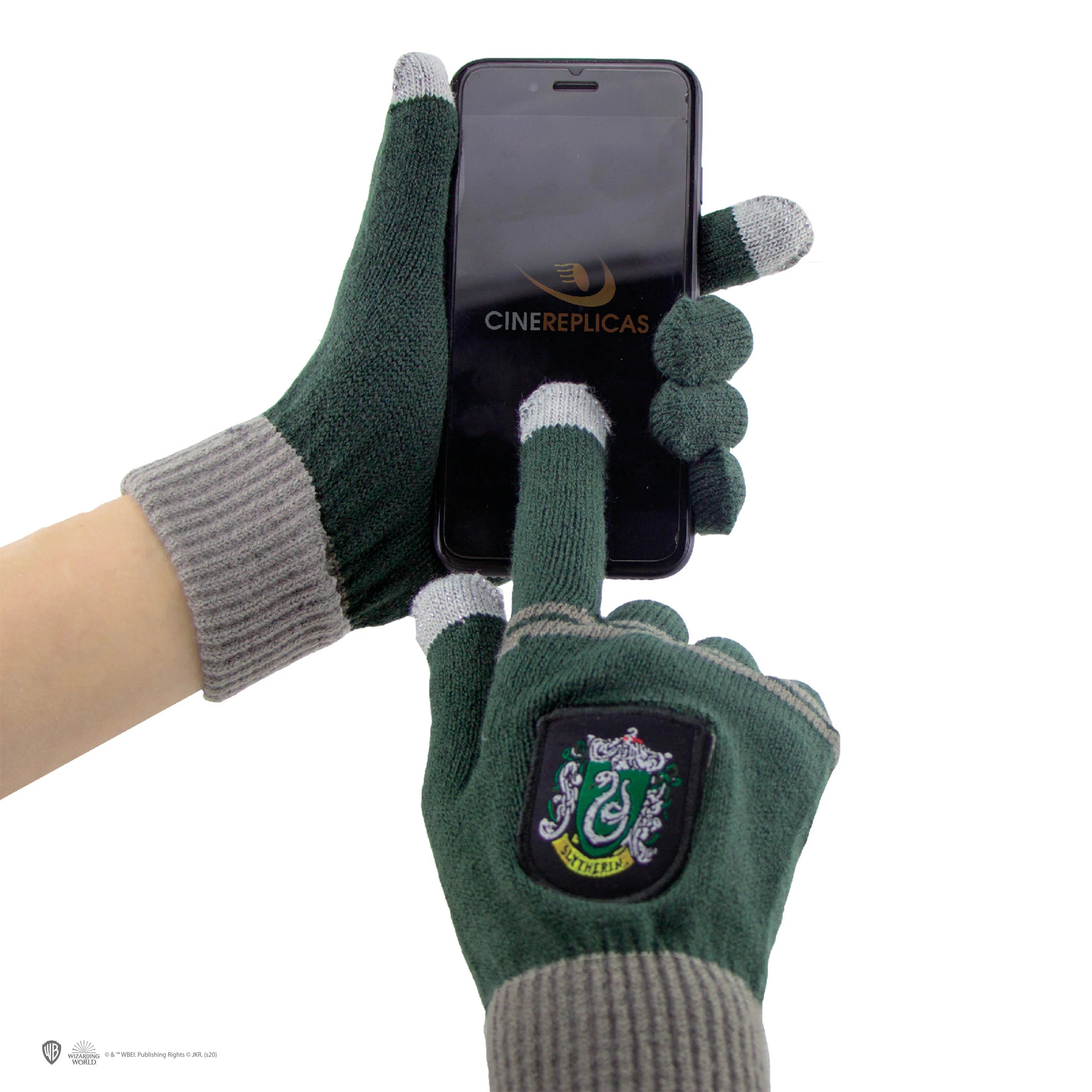 Harry Potter Slytherin-Handschuhe und Beanie-Set für Kinder