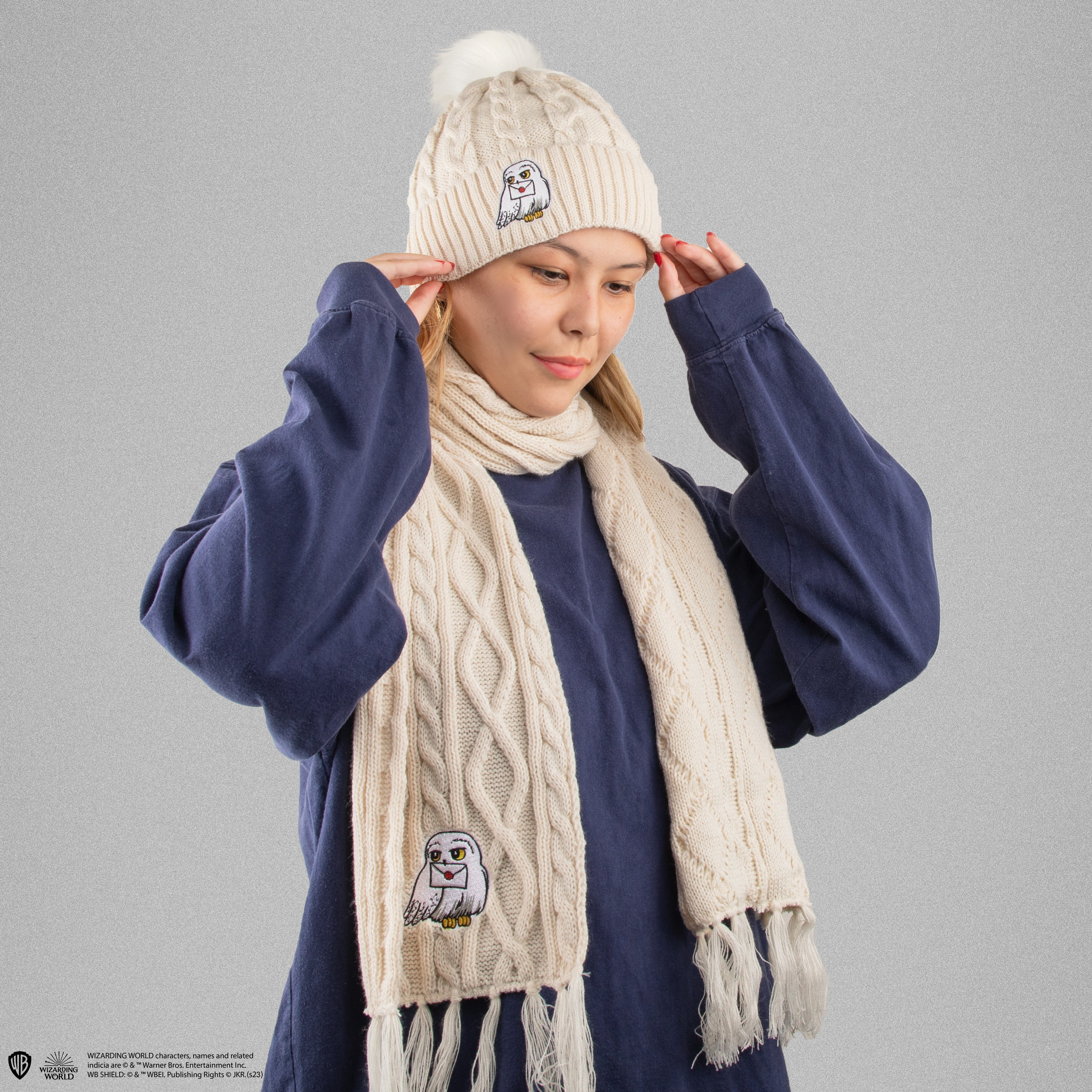 Harry Potter Hedwig Mütze und Schal-Set