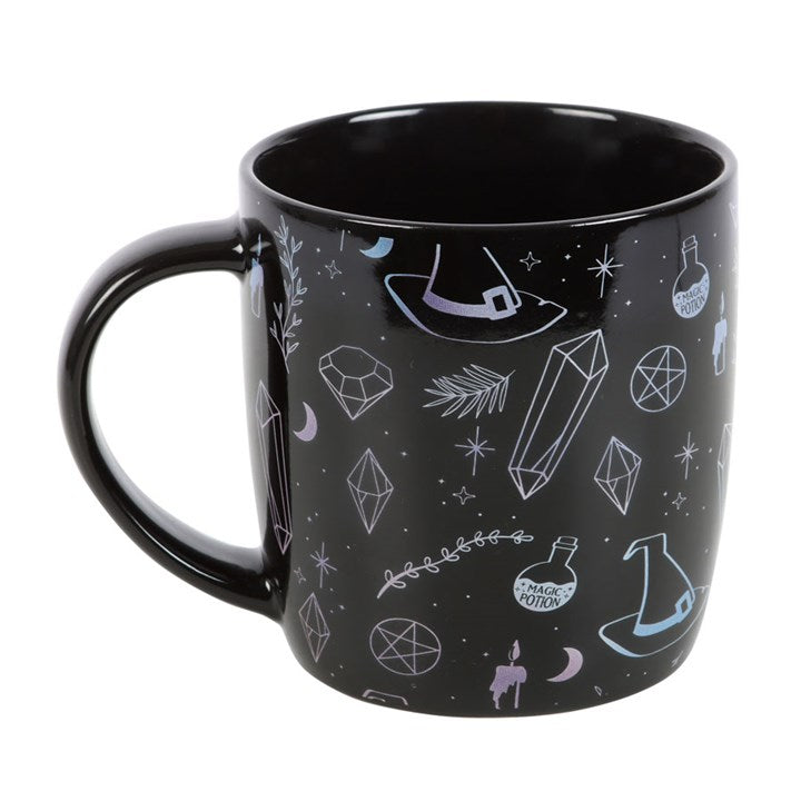 Kristallhexe-Tasse mit Aufdruck