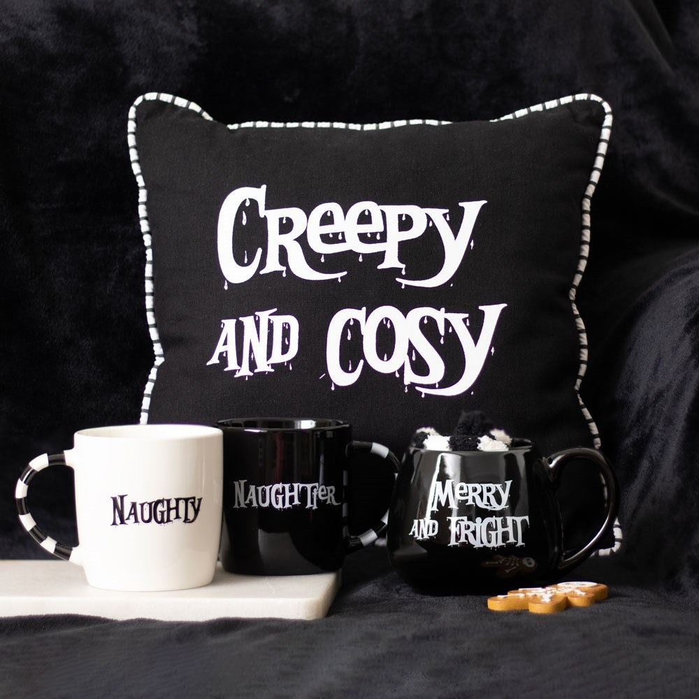 Set aus Tasse und Socken „Merry and Fright“